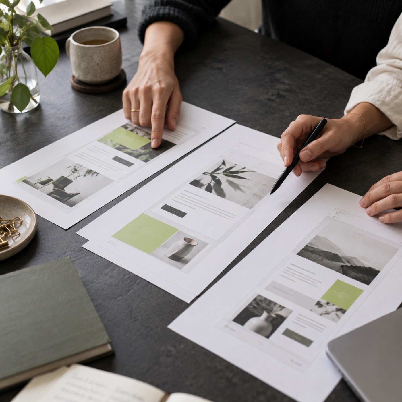 Illustrative email creative planning
